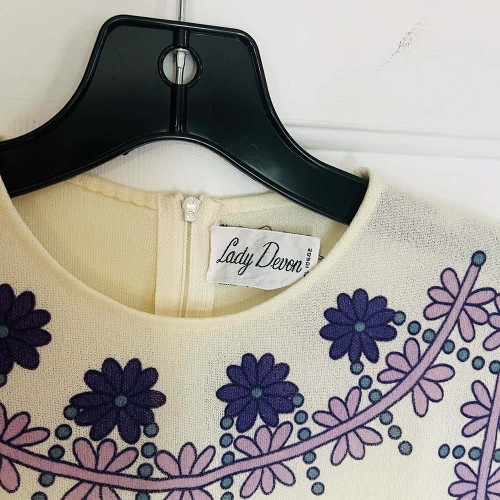 Vintage Lady Devon Polyester Patterned Shirt 1970… - image 1